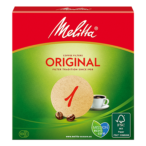 Melitta Original, rund, braun