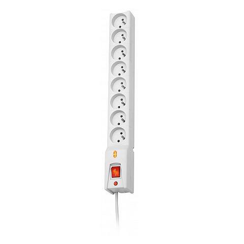 LESTAR LX 810 G-A K.:SZ 1,5M Spannungsschutz Weiß 8 AC-Ausgänge 230 V