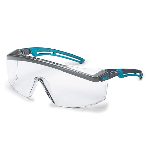 Uvex 9164275 Schutzbrille/Sicherheitsbrille Anthrazit, Farbe Petrol
