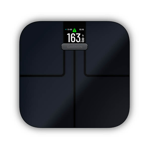 Garmin Index S2 Rechteck Schwarz Elektronische Personenwaage