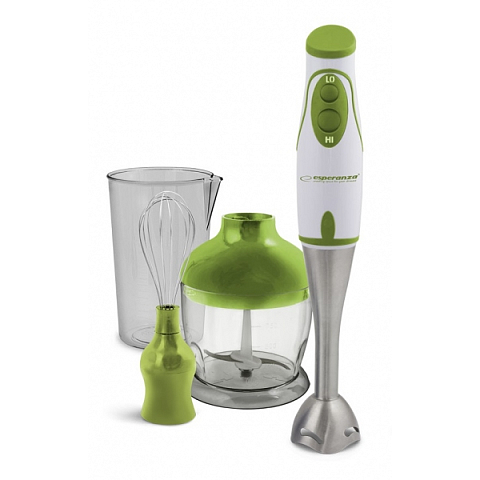 Esperanza EKM003G Mixer 0,75 l Pürierstab 450 W Grün, Weiß