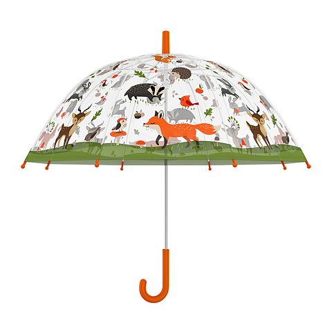 Esschert Design KG261 Kinder-Regenschirm Mehrfarbig, Transparent