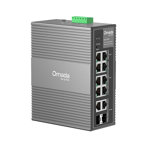 TP-Link Omada IES210GPP Netzwerk-Switch Managed Gigabit Ethernet (10/100/1000) Power over Ethernet (PoE) DIN rail Grau