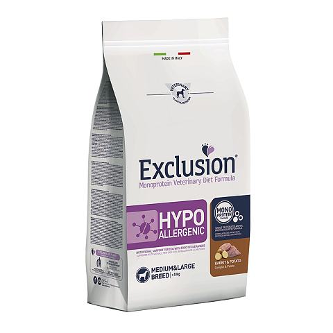 Exclusion 8011259002631 Hunde-Trockenfutter 12 kg Adult Kartoffel, Kaninchen