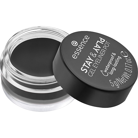 Essence STAY & PLAY Eyeliner 5 g Gel 01 Black