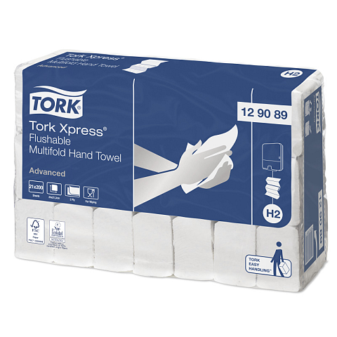 Tork 129089 Papiertuch 200 Blätter Weiß