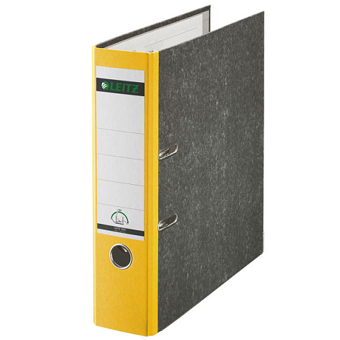 Leitz Plastic Lever Arch File A4 80mm 180° Ringmappe Gelb