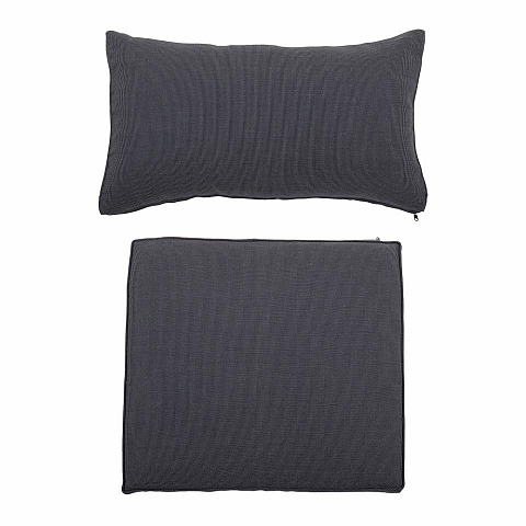 Bloomingville 82055542 Kissenbezug Grau 58 x 66 cm Polyester