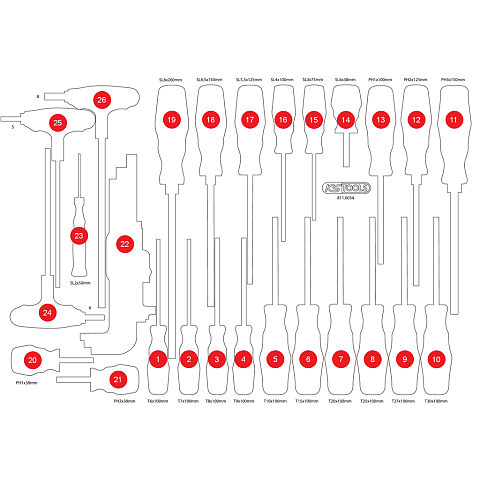 KS Tools 811.0034-97 Werkzeugkoffer-Zubehör