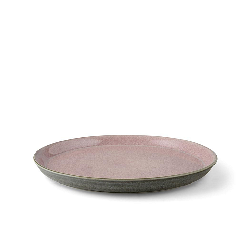 BITZ 821402 Teller Essteller Rund Steingut Grau, Pink 1 Stück(e)