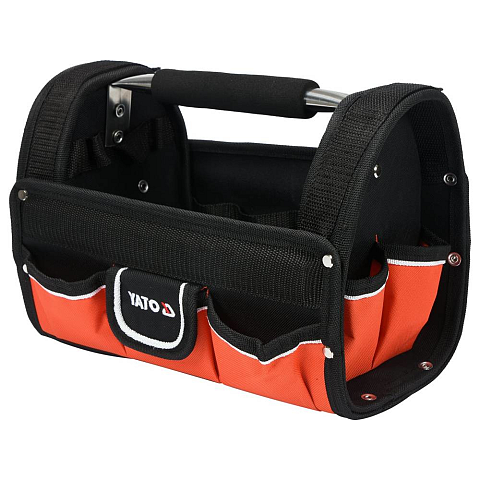 Yato YT-74371 Werkzeugkoffer Schwarz, Rot Polyester, Edelstahl