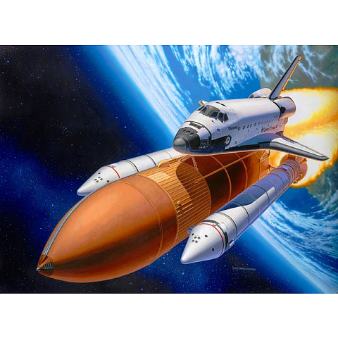 Revell Space Shuttle Discovery + Booster Rockets Spaceshuttle Montagesatz 1:144