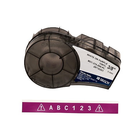 Brady M21-375-595-PL Druckeretikett Violett, Weiß Selbstklebendes Druckeretikett