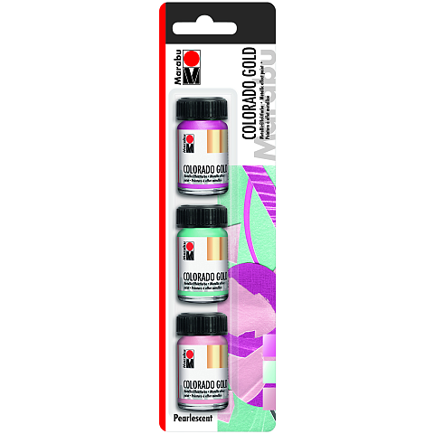 Marabu COLORADO GOLD Farbe auf Wasserbasis 45 ml 3 Stück(e)