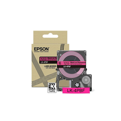 Epson LK-4PBF Schwarz, Pink