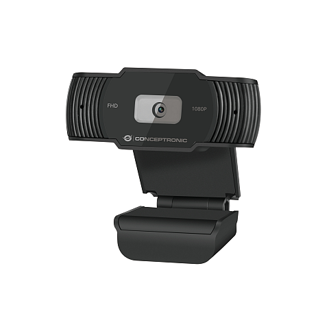 Conceptronic AMDIS 1080P FHD Webcam 1920 x 1080 Pixel USB 2.0 Schwarz