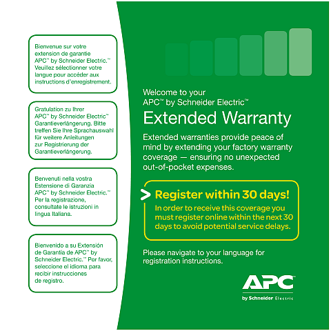 APC Service Pack 3 Year Warranty Extension (for new product purchases) 3 Jahr(e)