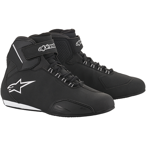 Alpinestars 2544619-119-10 Motorrad-Schuh Männlich Erwachsener Schwarz, Silber