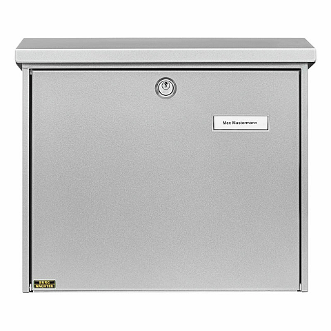 BURG-WÄCHTER Comfort 913 Si Briefkasten Silber Pfostenmontierter Briefkasten Stahl