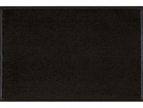 wash+dry Monocolour Raven Black Dekorative Fußmatte Drinnen Rechteckig Schwarz