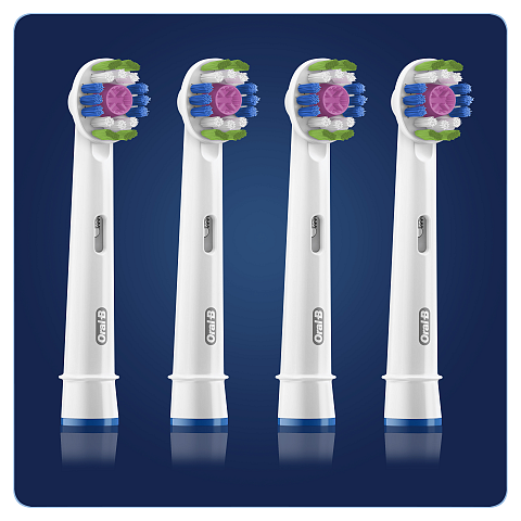Oral-B 3D White 80339410 Elektrischer Zahnbürstenkopf 4 Stück(e) Weiß