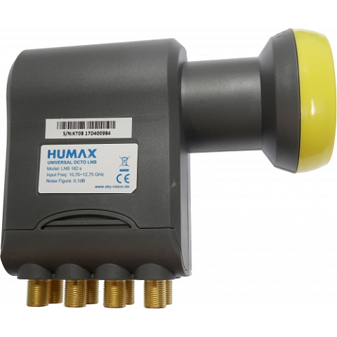 Humax LNB 182s Rauscharmer Signalumsetzer 10,7 - 12,75 GHz Schwarz, Gold