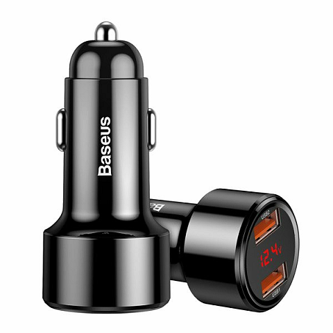 Baseus CCMLC20A-01 Ladegerät für Mobilgeräte Smartphone Schwarz USB Schnellladung Auto