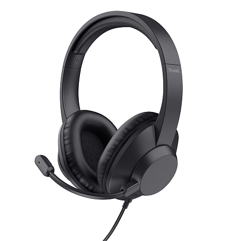 Trust Ayda Max USB Kopfhörer Kabelgebunden Kopfband Büro/Callcenter USB Type-C / USB Type-A Schwarz