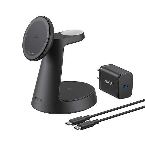 Anker MagGo Kopfhörer, Smartphone, Smartwatch Schwarz USB Kabelloses Aufladen Schnellladung Drinnen