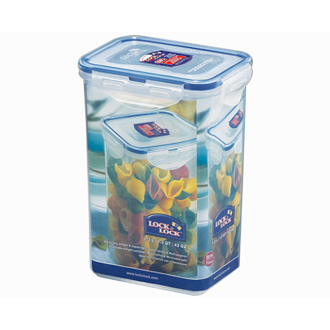 Lock & Lock HPL809 Lebensmittelaufbewahrungsbehälter Rechteckig Box 1,3 l Blau, Transparent