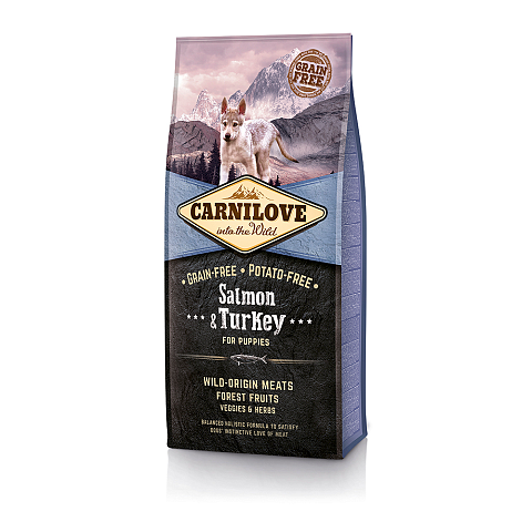 CARNILOVE 508822 12 kg Welpe Lachs, Truthahn