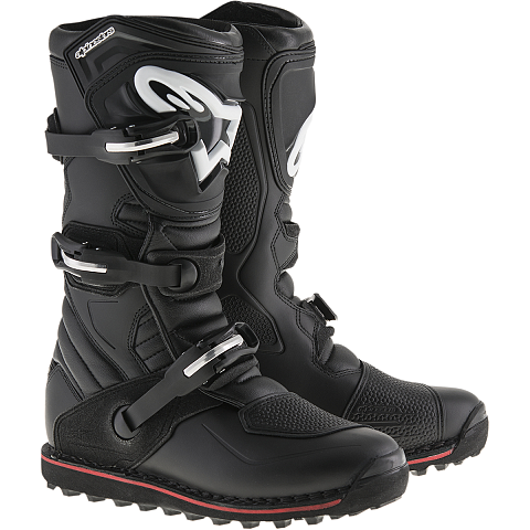 Alpinestars 2004017-13-5 Motorrad-Schuh Männlich Erwachsener Schwarz, Rot