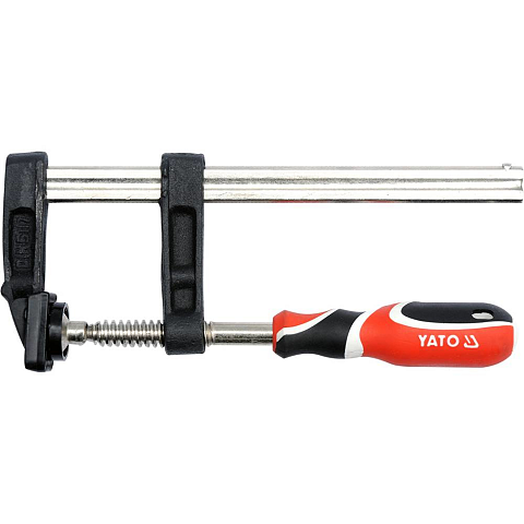 Yato YT-6441 Schraubzwinge F-Klammer 15 cm Schwarz, Rot, Stahl