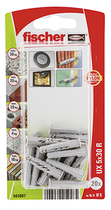 Fischer 503807 Dübel 20 Stück(e) Kunststoff Rund