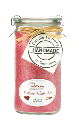 Candle Factory Mini Jumbo Erdbeer-Rhabarer