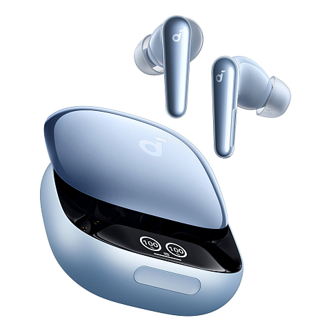 Anker Liberty 4 Pro Kopfhörer True Wireless Stereo (TWS) im Ohr Anrufe/Musik/Sport/Alltag USB Typ-C Bluetooth Hellblau