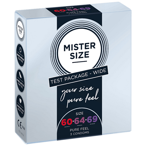 MISTER SIZE Test Package Wide 3 Stück(e) weich