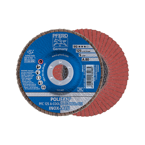 PFERD PFC 125 A-COOL 80 SG INOX+ALU Rotierendes Schleifwerkzeug Zubehör Metall