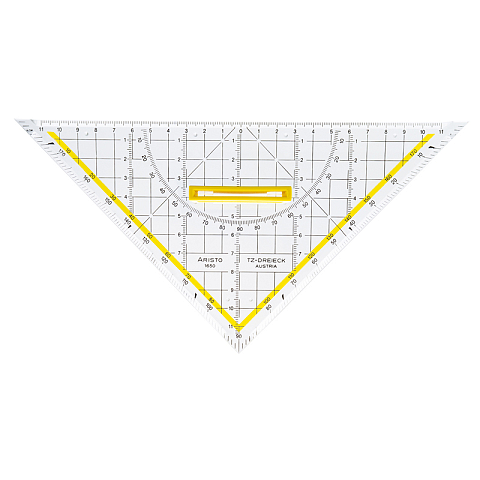 Aristo AR1650/4 45° Dreieck Polymethylmethacrylat (PMMA) Transparent 1 Stück(e)