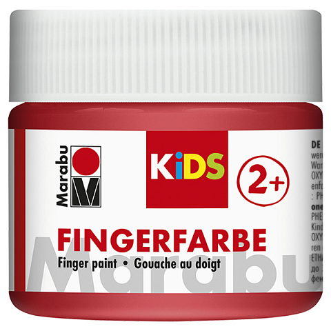 Marabu 03030050232 Abwaschbare Fingerfarbe Rot