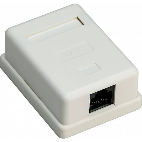 Goobay 77632 Steckdose RJ-45 Weiß