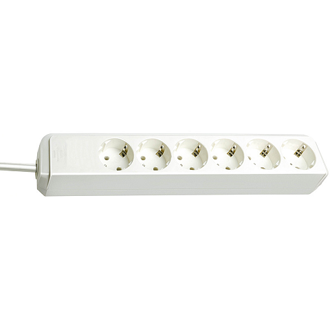 Brennenstuhl Eco-Line Weiß 6 AC-Ausgänge 1,5 m