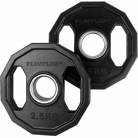 Tunturi 14TUSCL273 Gewichtsscheibe 2 Stück(e) Olympic Gummierte Gewichtsscheibe