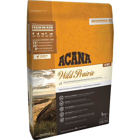 Acana Cat TF Regionals Wild Prairie Katzen-Trockenfutter 4,5 kg Adult Huhn, Fisch