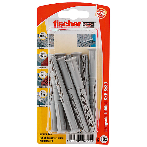 Fischer 94362 Dübel 10 Stück(e) Rund