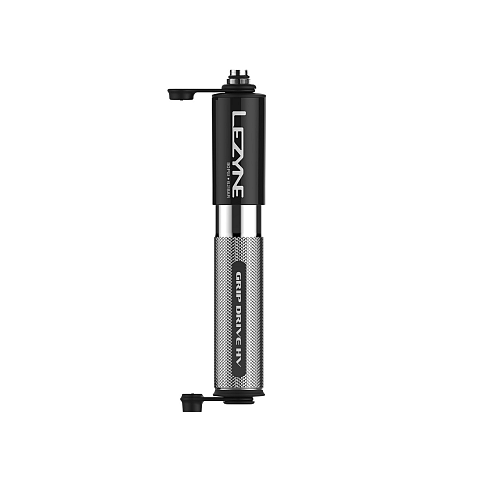 Lezyne Grip Drive HV Schwarz, Silber Handluftpumpe