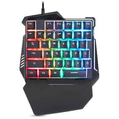 BRobotix 567892 Tastatur Gaming USB Schwarz