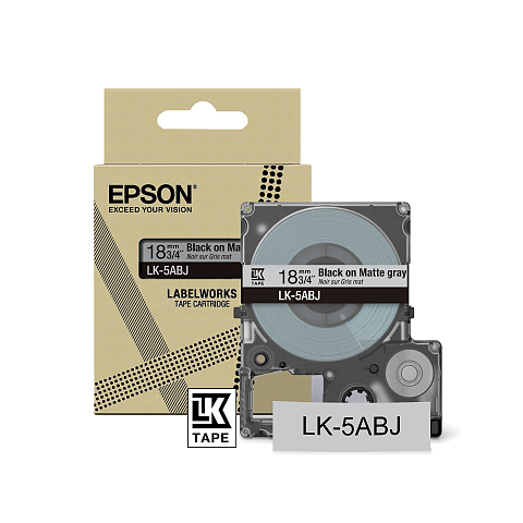 Epson C53S672087 Etiketten erstellendes Band Schwarz auf grau LK