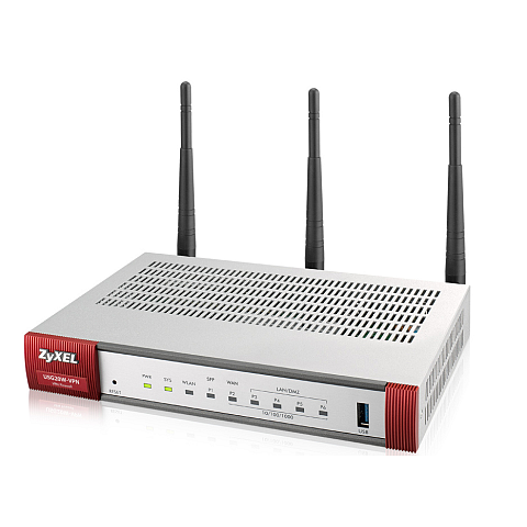 Zyxel USG20W-VPN-EU0101F WLAN-Router Gigabit Ethernet Dual-Band (2,4 GHz/5 GHz) Grau, Rot