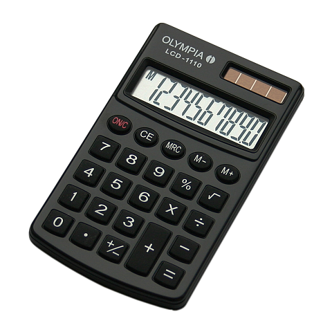 Olympia LCD 1110 Taschenrechner Tasche Einfacher Taschenrechner Schwarz